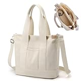 Aucuu Handtasche Canvas, Canvas Tasche Damen Umhängetasche...