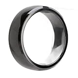 Wasserdichter Keramik NFC Ring, Tragbarer Smart Ring mit Allround Sensing Technologie, Integrierter Ntag215 IC Chip, für Zugangskontrolle, Elektronische Zahlung, Anwesenheit