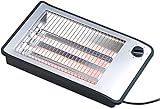 Rosenstein & Söhne Brötchentoaster: Flachtoaster für bis zu 4 Brötchen, 3 Heizelemente, Timer, 600 Watt (Toaster, Tischtoaster, Langschlitztoaster)