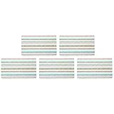 Kesper 31254 Dekor-Frühstücksbrettchen mit Streifen, Melamin, eckig 23,5 x 14,5 x 0,4 cm, mehrfarbig (5er Pack)