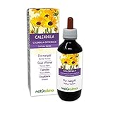 Ringelblume (Calendula officinalis) Köpfchen (Blüten) Alkoholfreier Urtinktur Naturalma | Flüssig-Extrakt Tropfen 200 ml | Nahrungsergänzungsmittel | Veganer