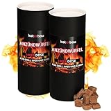 KOTARBAU® Anzündwürfel 360er Dose Universal Gepresste Paraffingetränkte Holzspäne angenehmer Geruch Ofenanzünder Kaminanzünder Grillanzünder Holz Anzünder Kamin Grillanzünder Würfel Anzündhilfe