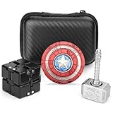 Thor Hammer Fidget-Spielzeug-Set mit Unendlichkeitssymbol, Fidget Cube Block Flippy Kette, Fidget Hammer, Schild, Fidgit Spinner, Anti-Stress-Anspannung, Geschenk für Teenager, Kinder, ADHS, Autismus