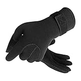 Reapyyt 5Mm Neopren Taucher Handschuhe Warm Halten Handschuhe zu Dem Schnorcheln Paddeln Surfen Kajakfahren Kanufahren Speerfischen und Skifahren L