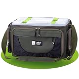 Zite Fishing Angeltasche mit Boxen [4 Köder-Boxen inkl] Umhängetasche als Angelkoffer-Rucksack Alternative, Angeltaschen/Angel Tasche, Fishing Bag, Angler Tasche, Angeltasche groß, Angeln-Tasche