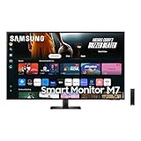 Samsung M70D Smart Monitor, 43 Zoll, 4K AI Upscaling, UHD, 60 Hz, Streaming-Monitor mit Entertainment und Gaming Hub, Bildschirm mit Lautsprechern, Smart TV Apps mit Fernbedienung, LS43DM702UUXEN
