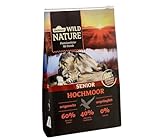 Dehner Wild Nature Hundetrockenfutter Senior Bergweide | getreidefrei | natürliches Hundefutter mit Ente | Premium Trockenfutter | für sensible, ältere Hunde | hoher Fleischgehalt | sensitiv | 4 kg