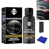 Auto Kunststoffteile Runderneuerungsmittel,Plastic Revitalizing Coating Agent,Kunststoffsanierung,Reparaturmittel Für Autokunststoffe,Revitalisierendes Beschichtungsmittel für Kunststoffe 50ml