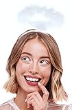 Balinco Haarreif Heiligenschein weiß | Haarreifen Engel | Christkind - das perfekte Accessoire für Damen & Herren als Ergänzung zum Engelskostüm