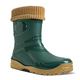 DEMAR Gummistiefel mit Wolle gefüttert Young FUR-2 (40, grün)