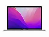 Apple 2022 MacBook Pro Laptop mit M2 Chip: 13' Retina Display, 16 GB RAM, 512 GB SSD ​​​​​​​Speicher, Touch Bar, beleuchtete Tastatur, FaceTime HD Kamera. Kompatibel mit iPhone/iPad; Silber ​​​​​​​