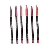 PLAFOPE 6St Lippenstift lippenmaske lipstick Lippenformstift lipliners lippenkonturenstift lipleiner natürlicher Lipliner Waxrx wachsmalstifte wasserfester Lipliner Make-up-Lipliner Pulver