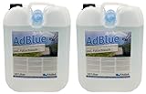 FABA AdBlue hochreine Harnstofflösung für SCR Abgasnachbehandlung 2x10 Liter mit Einfüllschlauch