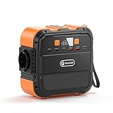 Tragbare Powerstation 98Wh, FF FLASHFISH Solargenerator 120W 230V Batterie Backup Akku mit AC/DC/USB/LED, Power Station Solar für Stromausfall zu Hause, Camping, Outdoors