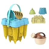 Generisch 8-teiliges Strandspielzeug-Set für Sandburg, Großes Outdoor-Sandbecken-Wasserspiel-SchneeschimmelPremium Strandspielzeug mit Burgformen