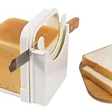 Brotschneider für zu Hause – vielseitige Schneidehilfe für Brot zu Hause – manuelle Maschine rutschfest zum Schneiden von Bagels Käse Schinken Gemüse