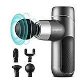 arboleaf Massagepistole Massagegerät, Mini Massage Gun 0,37kg klein leicht Pistole mit 4 Silikon Aufsätze 5 Geschwindigkeiten 3000rpm, leise Muskelpistole für Muskelentspannung, 2000mAh USB C