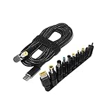 Asyduey 100W Typ C Laptop Netzteil Anschlussstecker USB Typ C zu Universal Laptop Ladebuchse Ladekabel Kabel 1,8M