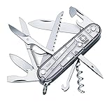 Victorinox Schweizer Taschenmesser Huntsman, Swiss Army Knife, Multitool, 15 Funktionen, Klinge, Korkenzieher, Dosenöffner