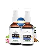 Bienenherz® Propolis Spray alkoholfrei 2 x 30ml – ohne Alkohol & PAK – pflanzlich mit Honig, Eibisch & Thymian – geeignet für Kinder – entwickelt von Imker & Apotheker – Made in Germany