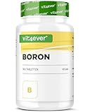 Vit4ever Boron - 3 mg reines Bor je Tablette - 365 Tabletten im Jahresvorrat - Ohne unnötige Zusätze - Hochdosiert - Vegan