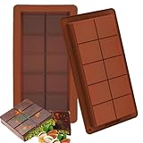 BETA NOBLE Schokoladenform Silikon Tief,Dubai Schokolade Form-2 Stück Silikonform,Schokoladentafel Tiefe Schokoladenform,Extra Tief Schokolade Form für Schokolade Praline Süßigkeiten