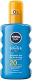 NIVEA SUN Sonnenspray, Lichtschutzfaktor 20, Sprühflasche, Schutz und Bräune, 200 ml