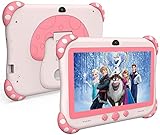 Kinder Tablet,7 Zoll Android 10 Kids Tablet,mit kindgerechte Hülle Tablets für Kinder, HD-Display,WiFi, Bluetooth, Kindersicherung, vorinstallierte Kindersoftware Doppelkamera Lernen Kindertablets