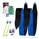 MP Gecko Mix Freeride Skifell 110/180 | Skibreite und -länge auswählbar | mit Messer, Endsystem, Nieten und Felltasche | Steigfell | Skitourenfell | Haftfell |Tourenfell | Aufstiegshilfe | Aus Mohair