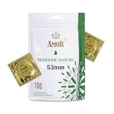 AMOR NATURE 53 mm Kondome 100er Pack I Premium Kondom...