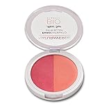 Naturaverde | Bio Make Up Maxi Duo Satin Rouge Make Up Puder, Highlighter Gesicht Make Up, Gesichtskontur, Rouge Make Up, Make-Up für Damen, 10 g, Nr. 01