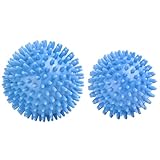 Igelball Massageball Hart. Massage Ball mit Noppen Stachelball für Fuss Hand Rücken Muskelmassage. Für Plantarfasziitis Muskelregeneration Myofasziale Entspannung Schmerzlinderung. (Blau/2er Set)