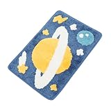 ABOOFAN 1Stk Teppich Tür+Matten+Indoor Badezimmerzubehör Innenausstattung für Damen eingangsmatte Bedroom Rug Bath Rug duschmatte saugfähige Bodenmatte Badezimmer-Bodenmatte Polyester Blue