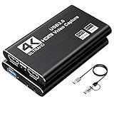 XIIXMASK Video Capture Card, Audio Video Capture Card, USB 3.0 Capture Card 4K HDMI Loop-Out, 1080P 60FPS/2K 30FPS Videospiel-Capture für Streaming, funktioniert für PS5/Switch/Kamera/PC/OBS