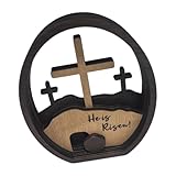 JSGHGDF Handwellentwickel Dekore Schild Kreuze Und Leere Grabszenenverzierung Für Heimdekore Und Religiöse Feierlichkeiten