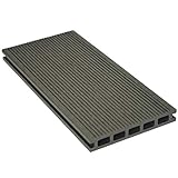 HORI® WPC/BPC Terrassendielen Komplettset I Hohlkammerdiele Bali grau I Dielenlänge 2,9 m I Fläche 52 m²