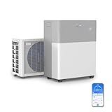 Midea Portasplit Klimaanlage, 4-in-1 Mobile Klimaanlage,Kühlen, Heizen, Entfeuchten, Ventilieren, Kühlen A++/Heizen A+, 12000 BTU 3, 5kW, für Räume bis zu 42 m² / 105 m³,nur 39 dB(A) im Silent-Modus