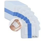 30 Stück Wasserdicht Transparent Bandage,6x7cm Duschpflaster Wasserfest Pflaster,Steril, Transparent, Starker Halt,Ideal zum Duschen, Sport,