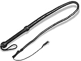 Lederpeitsche Bull Whip Bullenpeitsche 120 cm Peitsche aus echtem Leder Einzüngig mit Crocker gibt ein knallendes Geräusch