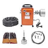 Abflussreinigungsmaschine, 750 W, für 20-150 mm Rohr, robuste Abwasserschlange 20 m, 400 U/min, effektive elektrische Pfeifenreiniger, für Häuser, Fabriken