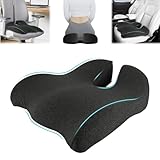 Sitzkissen Orthopädisch, Sitzkissen Bürostuhl, Hämorrhoiden Sitzkissen, Keilkissen Auto Ergonomisches, Sitzkissen Memory Foam Sitzring Steißbein Entlastung, für Reise, Sofa und Rollstuhl