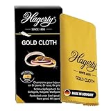Hagerty Gold Cloth Goldputztuch 36 x 30 cm I Imprägniertes Gold Reinigung Schmucktuch aus Baumwolle für erneuerten Glanz I Effizientes Schmuck Poliertuch für Gelbgold Rotgold Rosegold Weißgold