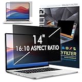 LAMA Blickschutzfilter für 14 Zoll Laptop, Blickschutzfolie Abnehmbarer Sichtschutzfolie Sichtschutz Displayschutz, Sichtschutzfilter Privacy Filter,Augenschutz/Anti-UV/Anti Blaulicht(16:10)