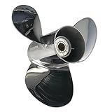 VXDEFP Außenbordpropeller, Propeller aus Edelstahl, hochfester Präzisionsguss, geeignet for 25–60 PS!(11 1/4X14-G)