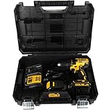 DEWALT Akku-Bohrschrauber (18V, 1.5 Ah, bürstenlos, mit Zwei-Gang-Vollmetallgetriebe, 15 Drehmomentstufen, inkl. zwei Akkus, System-Schnellladegerät und Tstak-Box) DCD777S2T