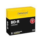 Intenso BD-R 25GB, 4x Speed, 5er Pack Jewelcase Blu-Ray Rohlinge