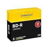 Intenso BD-R 25GB, 4x Speed, 5er Pack Jewelcase Blu-Ray Rohlinge