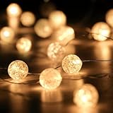 Sunshine smile Lichterkette Kristall Kugeln,2M 20LED...