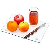 2 Park Schneidebrett aus gehärtetem Glas für die Küche, transparentes Küchenbrett für Arbeitsplatte, rutschfestes Schneidebrett, kratz-, hitze- und bruchfestes Glasschneidebrett, leicht zu reinigen
