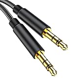 Gulemfy Aux Kabel 3.5mm, Audio Kabel Klinkenkabel [1.2M] Stereo Audiokabel Klinke auf Klinke, Nylon Geflochtenes Metallstecker Kompatibel mit Auto Smartphone Kopfhörer Tablet Lautsprecher